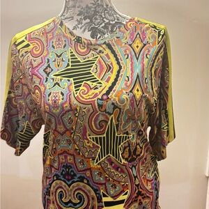 Etro Vibrant Paisley and Star Print Blouse